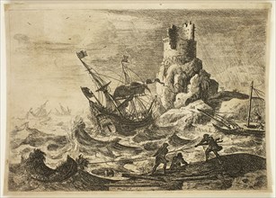 Claude Gellée, French, 1600-1682, The Wreck, between 1635 and 1636, etching ? printed in black ink