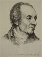Ignace-Joseph de Claussin, French, 1795-1844, James Northcote, Esqr., ca. 1814, etching printed in