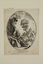 Nicolas Cochin, French, 1610-1686, S. Hieronymvs, between 1610 and 1686, etching printed in black