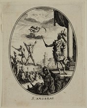 Nicolas Cochin, French, 1610-1686, S. Andreas, between 1610 and 1686, etching printed in black ink