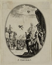Nicolas Cochin, French, 1610-1686, S. Thomas, between 1610 and 1686, etching printed in black ink