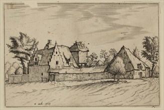 Jan Duetecum, Dutch, Landscape No. 10, ca. 1561, etching and engraving printed in black ink on laid
