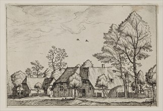 Jan Duetecum, Dutch, Landscape No. 19, ca. 1561, etching and engraving printed in black ink on laid