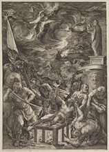 Cornelis Cort, Netherlandish, 1533-1578, after Titian, Italian, ca.1488-1576, Martyrdom of Saint