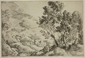 Gaspard Dughet, French, 1615-1675, (Untitled), 17th century, etching printed in black ink on laid