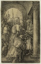 after Albrecht Dürer, German, 1471-1528, Christ Before Pilate, between 1600 and 1800, engraving