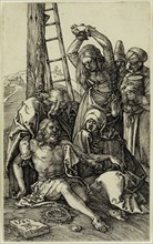 Albrecht Dürer, German, 1471-1528, Lamentation, 1507, engraving printed in black ink on laid paper,
