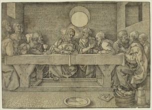 Albrecht Dürer, German, 1471-1528, The Last Supper, 1523, woodcut printed in black ink on laid