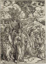 Albrecht Dürer, German, 1471-1528, The Four Angels Holding the Winds, between 1497 and 1498,