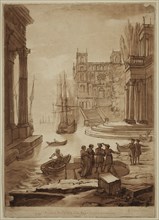 Richard Earlom, English, 1743 - 1822, after Claude Gellée, French, 1600-1682, Seaport with the