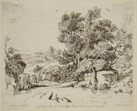 Richard Earlom, English, 1743 - 1822, after Claude Gellée, French, 1600-1682, Landscape with River,