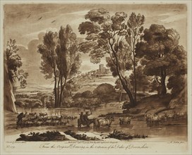 Richard Earlom, English, 1743 - 1822, after Claude Gellée, French, 1600-1682, Pastoral Landscape