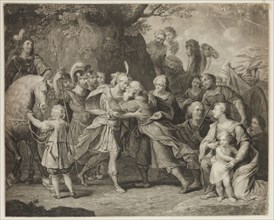 Richard Earlom, English, 1743 - 1822, after Peter Paul Rubens, Flemish, 1577-1640, Meeting of Jacob