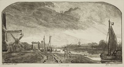 William Baillie, English, 1723-1810, after Rembrandt Harmensz van Rijn, Dutch, 1606-1669, Evening,