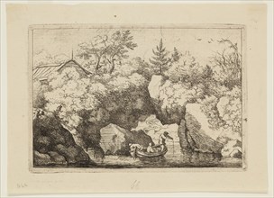 Allart van Everdingen, Dutch, 1621-1675, Little Boat Under a Pierced Rock, between 1621 and 1675,