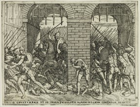 Giovanni Battista Fontana, Italian, 1524-1587, The Romans Entering the City of the Crustumeriums,