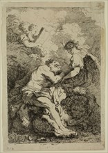 Jean Honoré Fragonard, French, 1732-1806, after Johan Liss, Dutch, 1595-1629, Saint Jerome, between