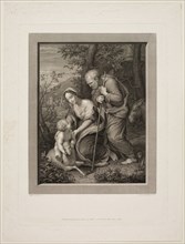 Giovita Garavaglia, Italian, 1790-1835, after Raphael, Italian, 1483-1520, Holy Family with a Lamb,