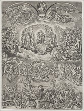 Leonard Gaultier, French, 1561-1641, after Michelangelo, Italian, 1475-1564, The Last Judgement,