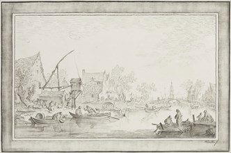 William Baillie, English, 1723-1810, after Jan van Goyen, Dutch, 1596-1656, Alphen, a Vilage near