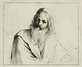 Guercino (Giovanni Francesco Barbieri), Italian, 1591-1666, Head of a Man, between 1591 and 1666,
