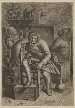 Nicolas Walraven van Haeften, Dutch, 1663-1715, The Large Smoker, 1694, etching printed in black