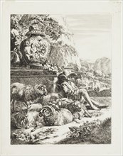 Anton Hertzinger, German, 1763-1832, Shepherd, 19th Century, Etching printed in black on wove
