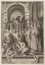 Pieter de, I Jode, Flemish, 1570-1634, Bishop Saint Martin of Tours Casting a Demon out of the