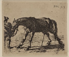 Pieter de Laer, Dutch, 1592-1642, Pissing Horse, between 1592 and 1642, etching printed in black