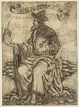 Baccio Baldini, Italian, 1436-1515, Elijah, mid 15th/early 16th Century, engraving printed in black