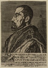 Melchoir Lorch, German, 1527-1594, Augier Ghislen Busbecq 1522 - 1592, 1557, engraving printed in