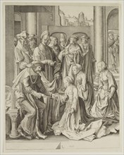 Unknown (Dutch), after Lucas van Leyden, Netherlandish, 1494-1533, Esther Before Ahasuerus, 19th