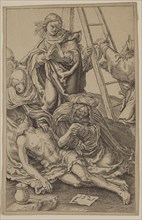 Unknown (Dutch), after Lucas van Leyden, Netherlandish, 1494-1533, The Descent from the Cross,