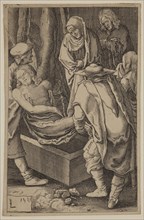 Unknown (Dutch), after Lucas van Leyden, Netherlandish, 1494-1533, The Entombment, between 1521 and