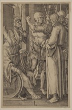 Unknown (Dutch), after Lucas van Leyden, Netherlandish, 1494-1533, Christ before Annas, between