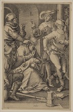 Unknown (Dutch), after Lucas van Leyden, Netherlandish, 1494-1533, The Mocking of Christ, between