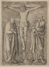 Lucas van Leyden, Netherlandish, 1494-1533, The Virgin and Saint John at the Foot of the Cross,