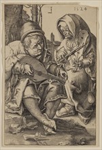 Unknown (Dutch), after Lucas van Leyden, Netherlandish, 1494-1533, Musicians, between 1524 and
