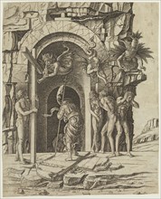 Andrea Mantegna, Italian, 1431-1506, The Descent to Hell, between 1450 and 1500, engraving printed
