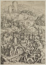 Jacobus Matham, Dutch, 1571-1631, after Albrecht Dürer, German, 1471-1528, The Bearing of the Cross