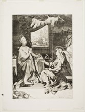 Federico Barocci, Italian, 1535-1612, Annunciation, between 1584 and 1588, etching, engraving and