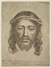 Claude Mellan, French, 1598-1688, Head of Christ, between 1598 and 1688, engraving printed in black