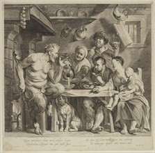 Jacob Neefs, Flemish, 1610-1660, after Jacob Jordaens, Flemish, 1593-1678, Abraham Blooteling,