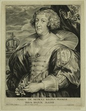 Paul Pontius, Flemish, 1603-1658, after Anton van Dyck, Flemish, 1599-1641, Maria de Medici, Queen