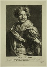 Paul Pontius, Flemish, 1603-1658, after Anton van Dyck, Flemish, 1599-1641, Simon de Vos, mid-17th