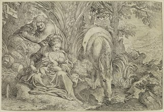 Camillo Procaccini, Italian, 1551-1629, Rest on the Flight into Egypt, between 16th and 17th