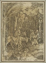Marcantonio Raimondi, Italian, 1487-1534, after Albrecht Dürer, German, 1471-1528, Flight into
