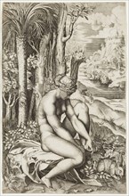 Marco Dente da Ravenna, Italian, 1482-1527, after Raphael, Italian, 1483-1520, Venus Wounded by the