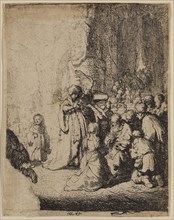 Rembrandt Harmensz van Rijn, Dutch, 1606-1669, Presentation in the Temple, 1630, etching printed in