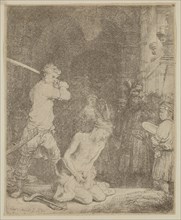 Rembrandt Harmensz van Rijn, Dutch, 1606-1669, Beheading of John the Baptist, 1640, etching and